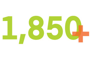 Over 1,850 members