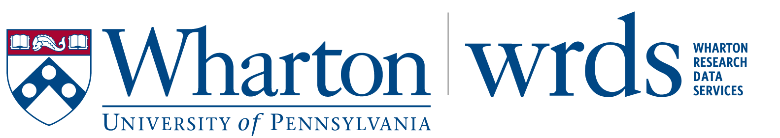 Wharton School of the University of Pennsylvania, WRDS Wharton Research Data Services logo